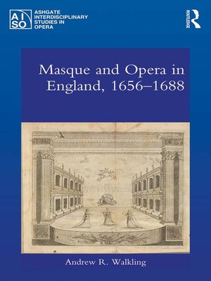 cover image of Masque and Opera in England, 1656-1688
